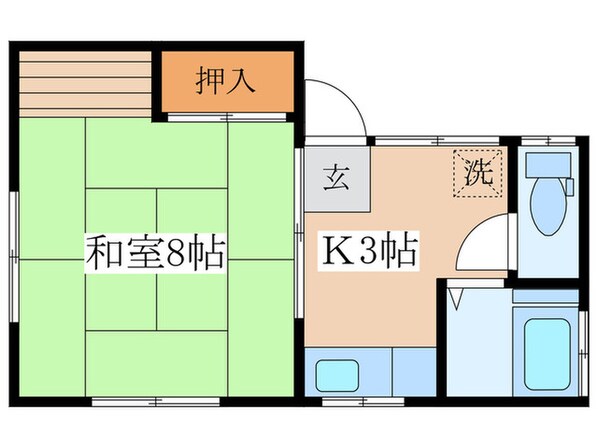 西村アパ－トの物件間取画像